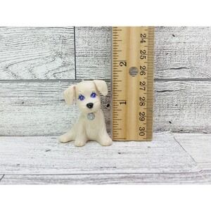 Vintage Littlest Pet Shop Splash Happy Puppies Kenner 1993 White Dog Figure